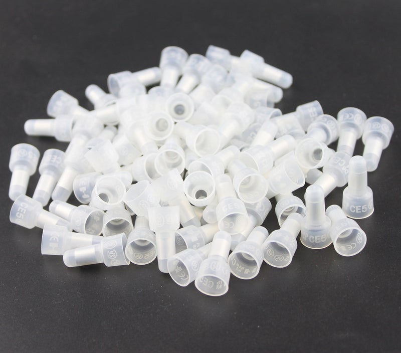 Rextin 1000pcs Transparent CE5 Protective Closed End Wire Crimp Connector Cap (1000pcs) - Image 5